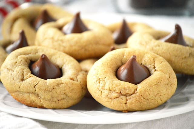 Gluten free peanut butter blossom cookies photo
