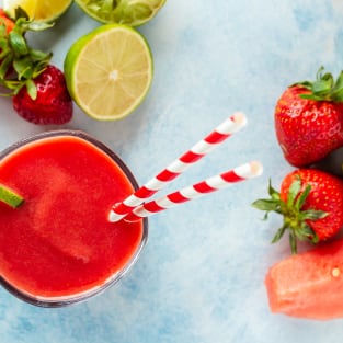 Strawberry watermelon smoothie photo