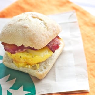 Starbucks breakfast sandwich photo