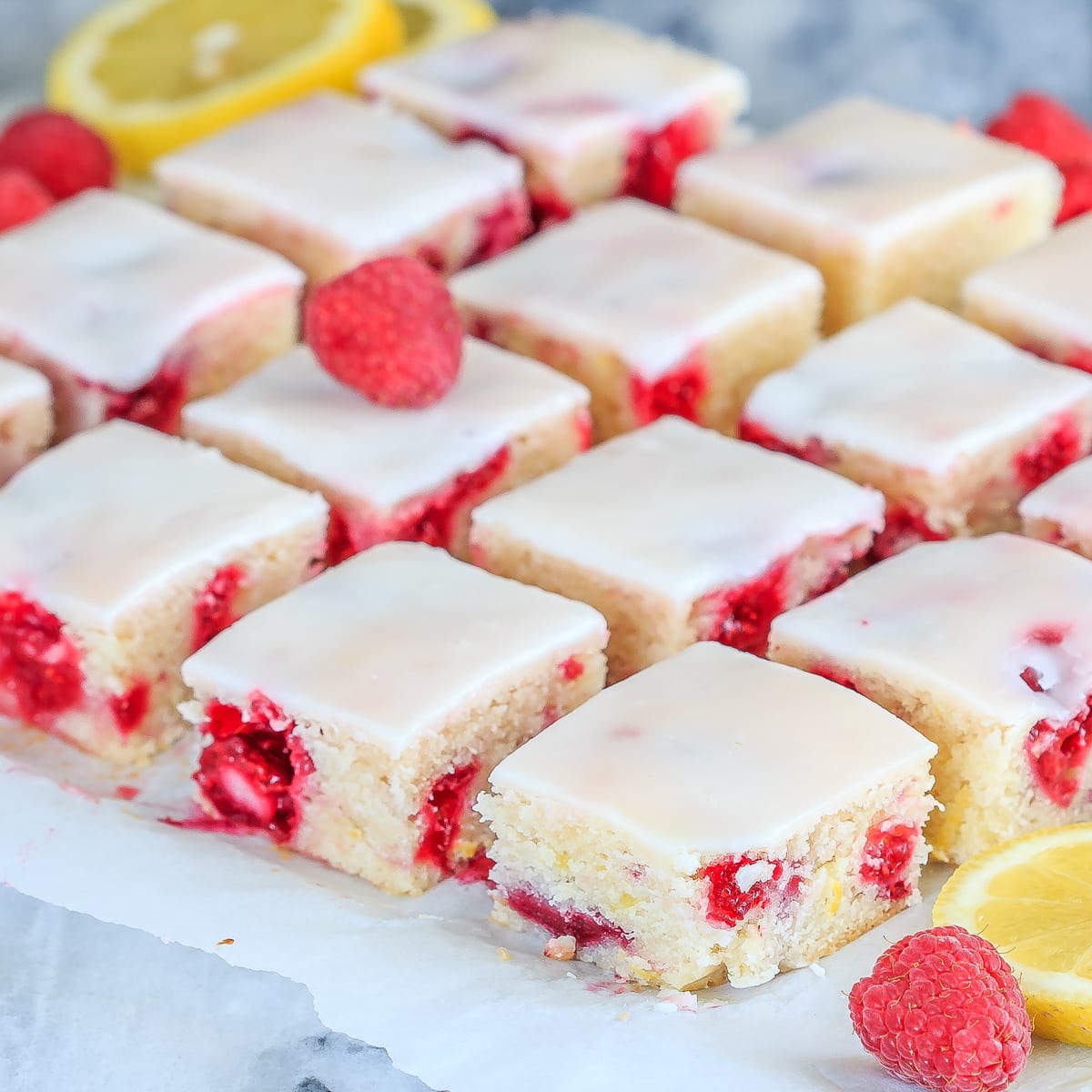 Raspberry Lemon Blondies Recipe