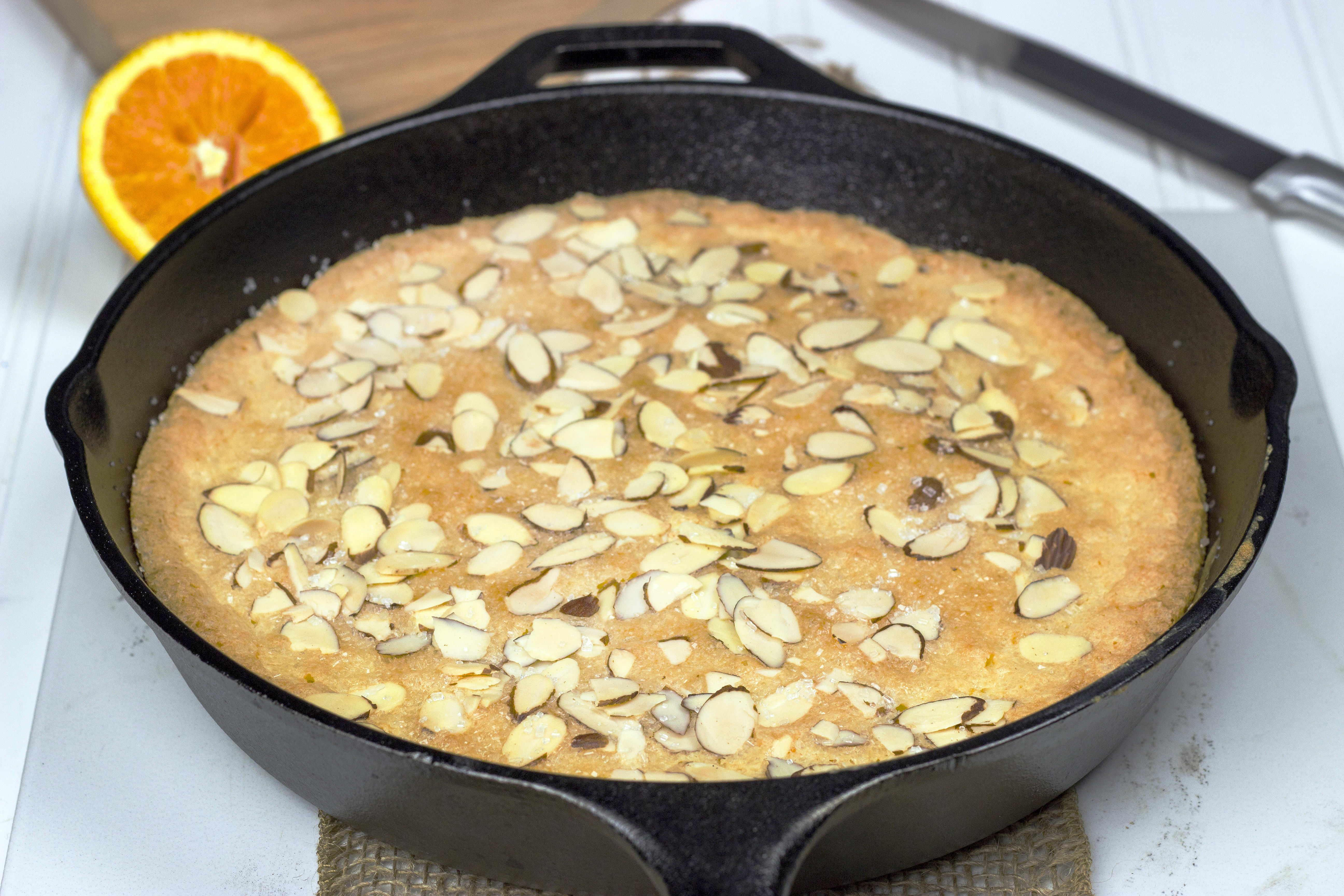 Almond Skillet Cake Recipe - Food Fanatic