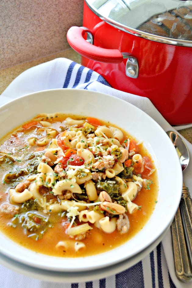 Kale, White Bean and Sausage Soup Picture