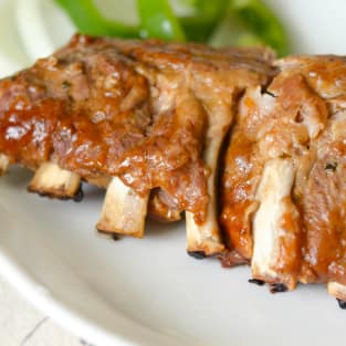 Slow cooker baby back ribs photo