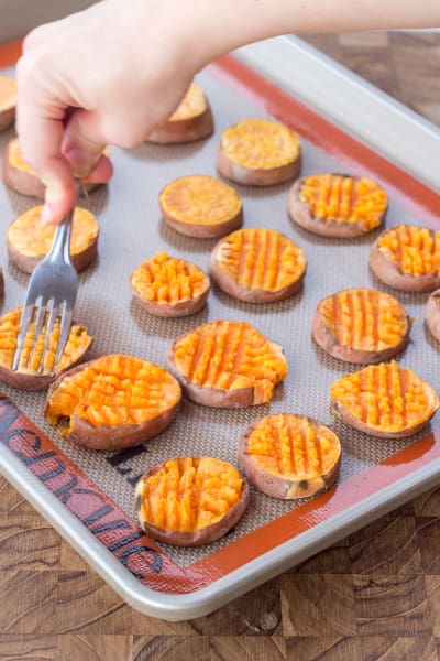 Smashed Sweet Potatoes Recipe - Food Fanatic