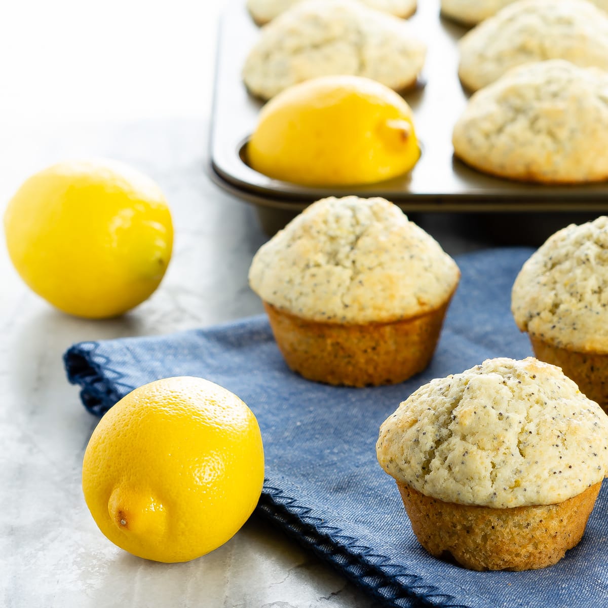 Lemon Poppy Seed Muffins Recipe Food Fanatic