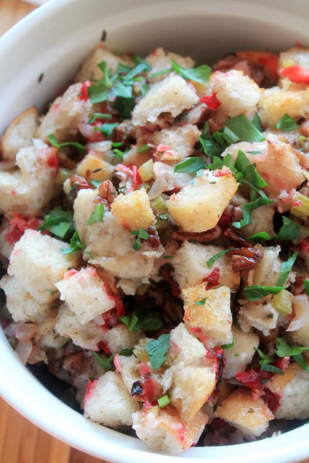 Sourdough Stuffing with Cranberries and Pecans Pic