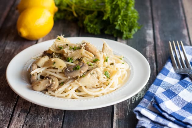 Gluten Free Pasta with White Wine Sauce Photo