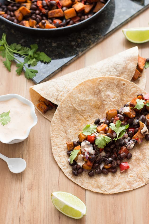 Sweet Potato and Black Bean Tacos Image