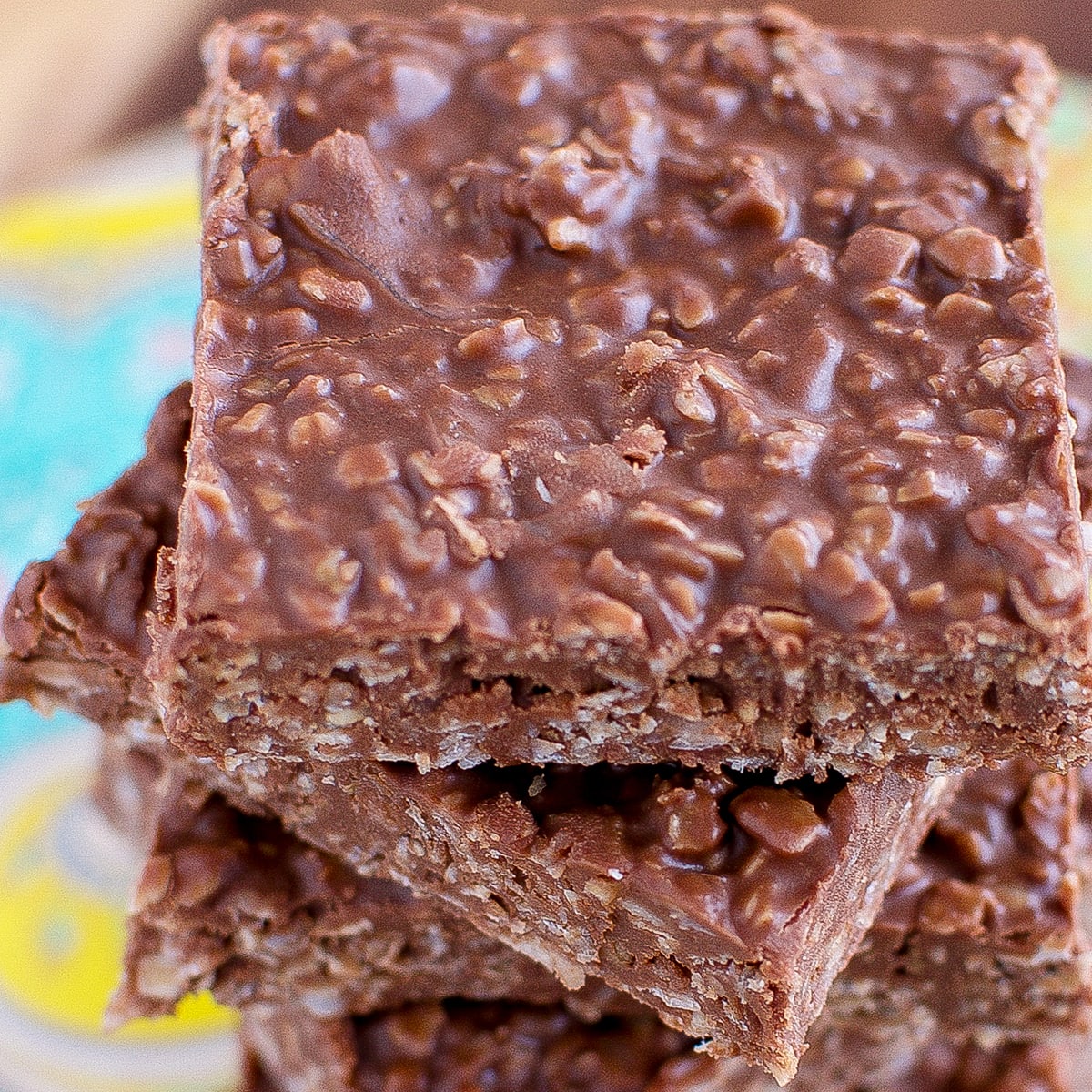 No Bake Chocolate Oatmeal Bars Recipe