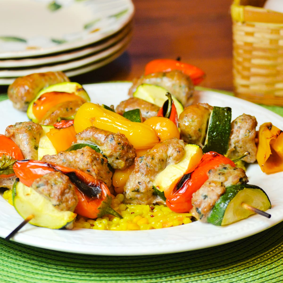 Sausage kabobs outlet