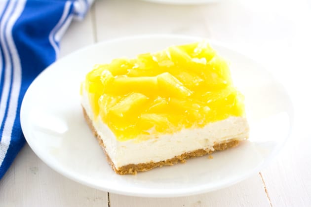No-Bake Pineapple Cheesecake Bars Photo