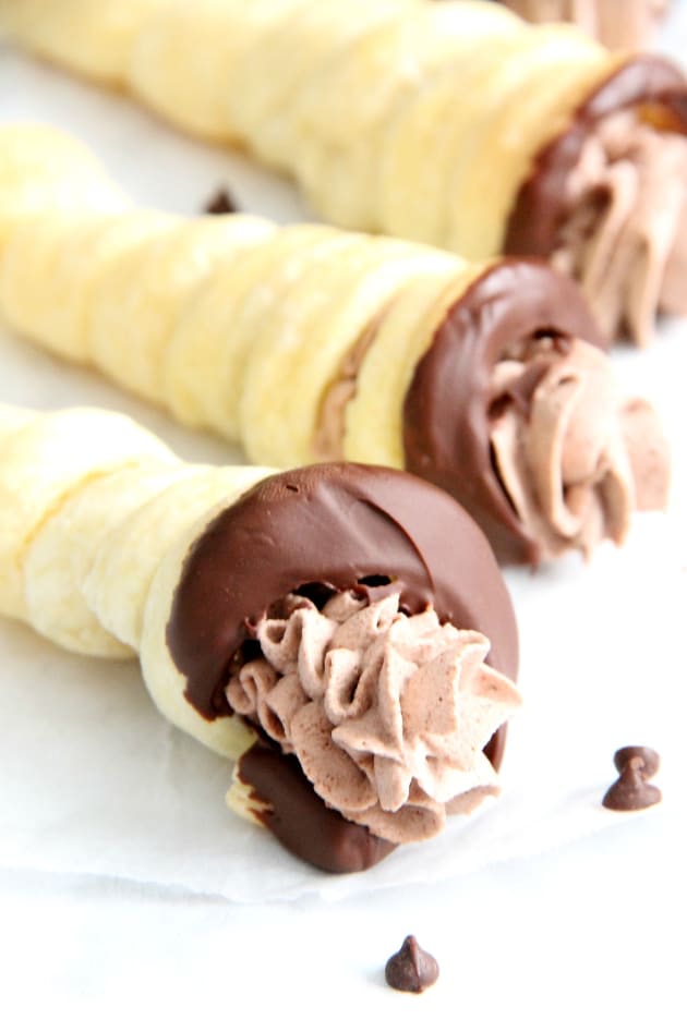 Chocolate Cream Horns Picture