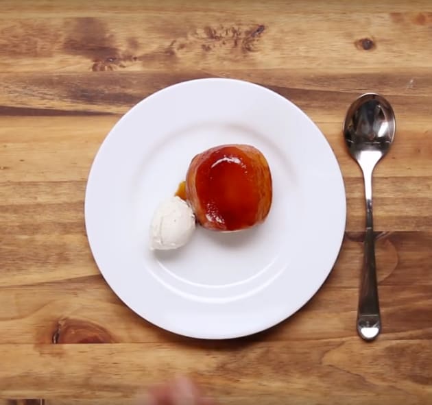 Apple Tart with Vanilla Ice Cream