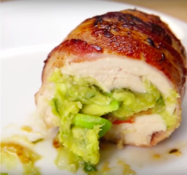 Bacon Guacamole Chicken Bombs
