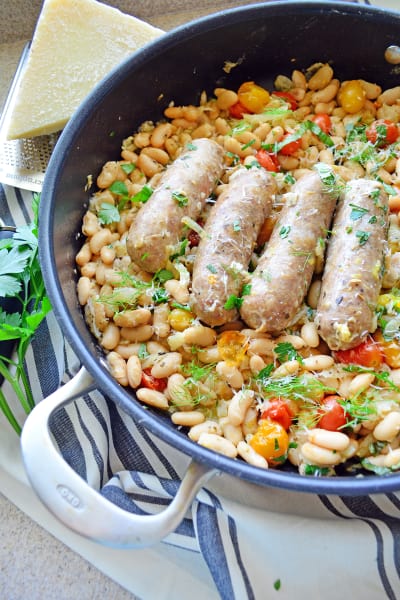 Italian Sausage and White Beans Skillet Picture