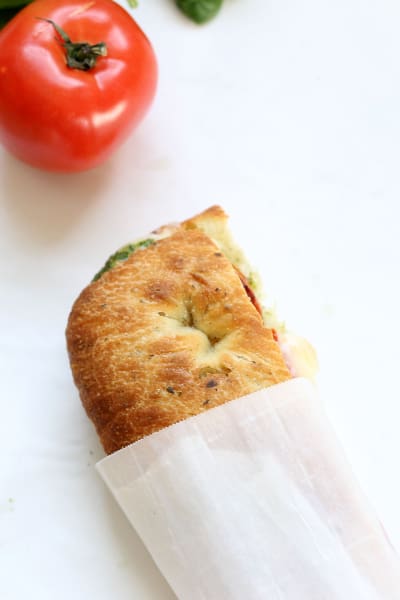 Roasted Tomato Mozzarella Panini