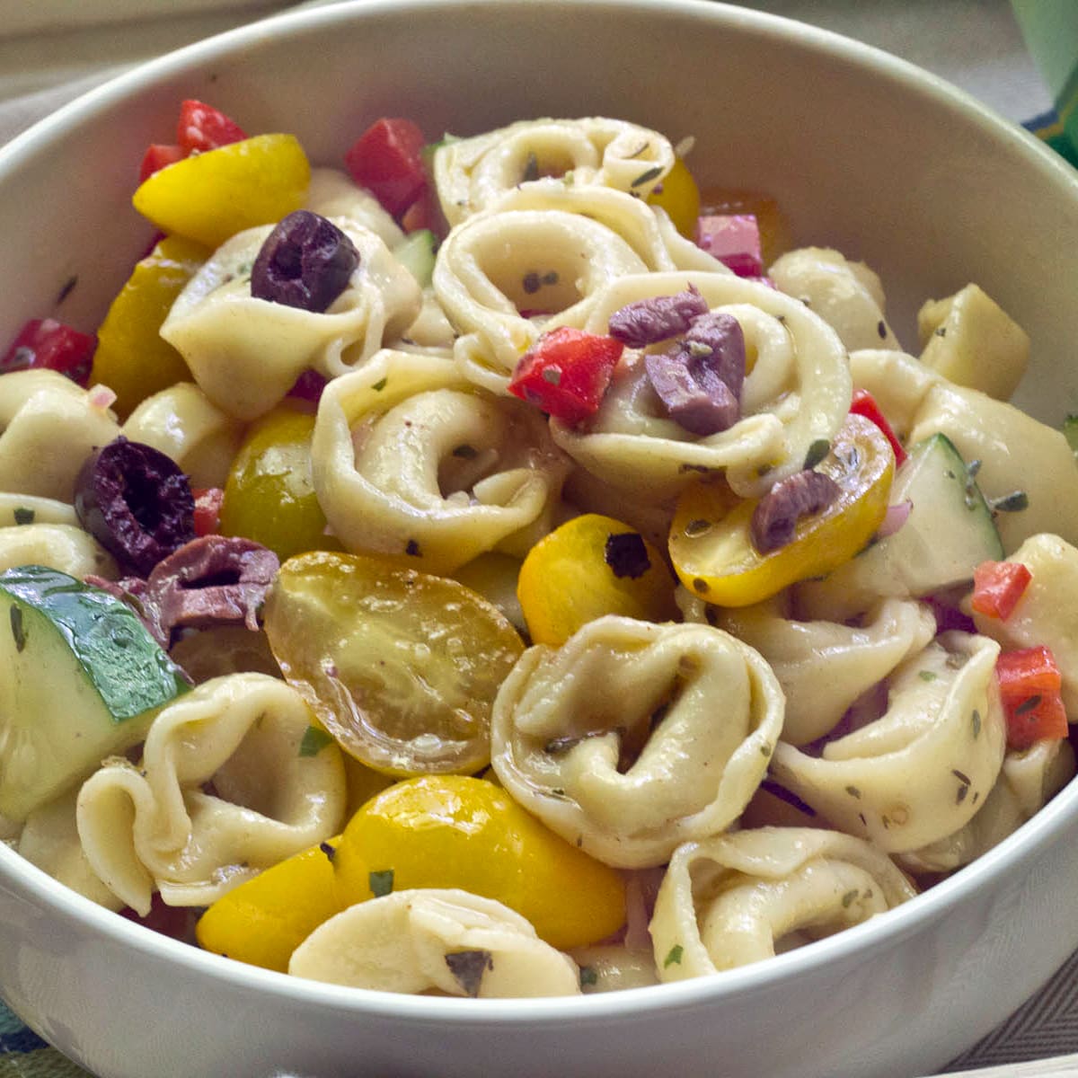 Tortellini Pasta Salad Recipe Food Fanatic