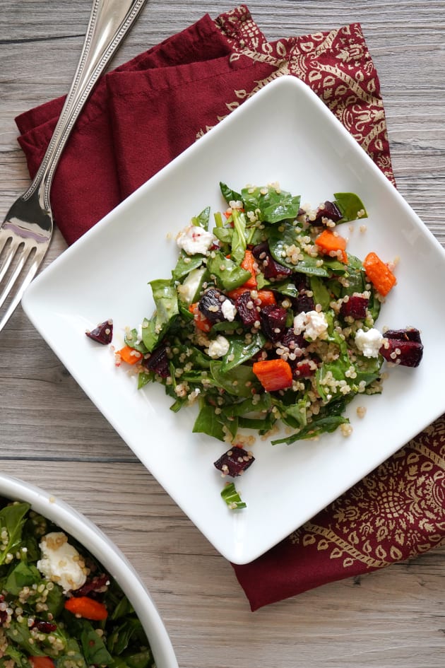 Roasted Beet and Carrot Quinoa Salad Picture - Food Fanatic