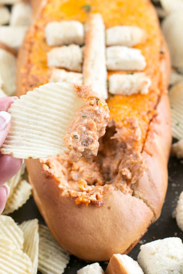 Cheesy Pulled Pork BBQ Bread Dip Image