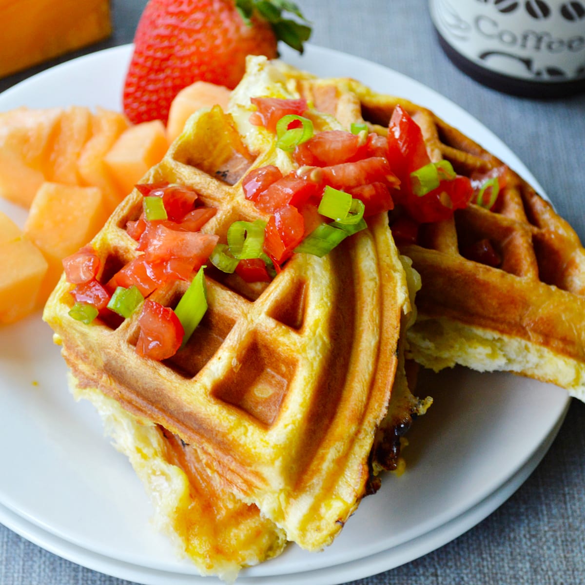 Egg and Cheese Waffle Sandwiches Recipe - Food Fanatic