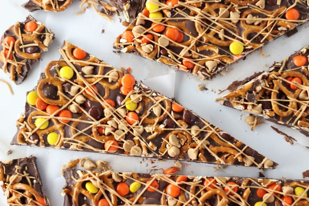 Chocolate Peanut Butter Pretzel Bark Photo