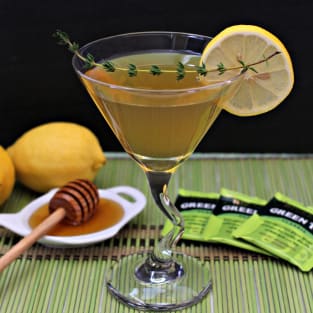 Green tea martini photo