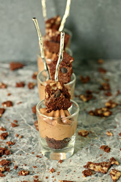 Brownie Brittle No Bake Mini Cheesecakes Picture