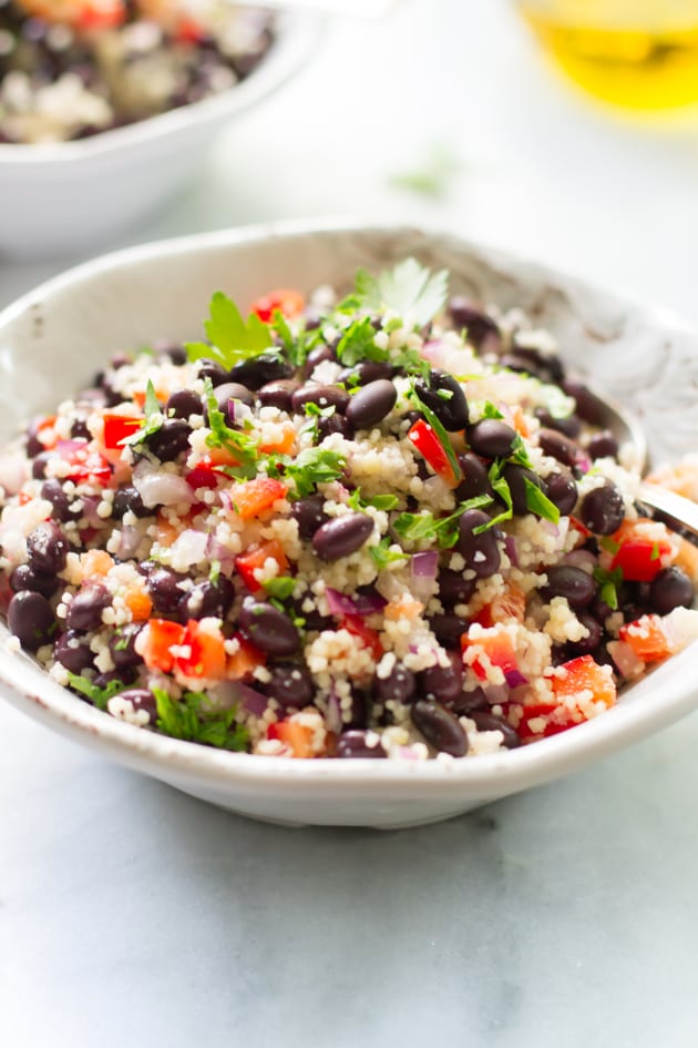 Black Bean Couscous Salad Food Fanatic