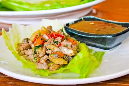 Asian Turkey Lettuce Wraps