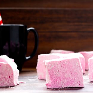 Homemade cherry marshmallows photo