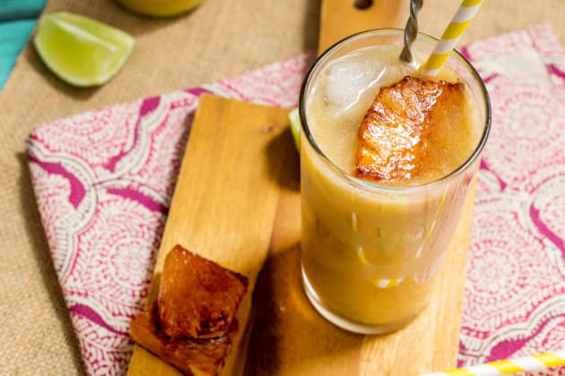 Pineapple Dark and Stormy Cocktail Photo