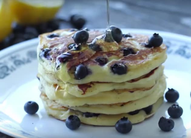 Blueberry Ricotta Pancakes