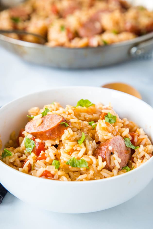 Easy Sausage and Rice Skillet Recipe - Food Fanatic