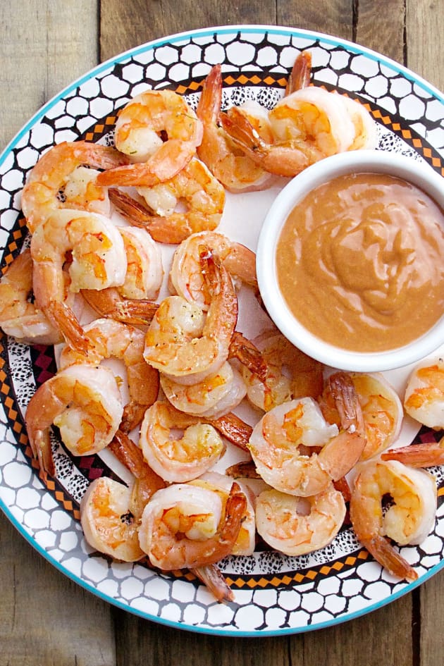 Sautéed Garlic Shrimp with Homemade Cocktail Sauce Picture