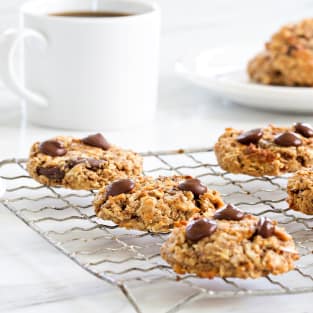 Chocolate almond breakfast cookies photo