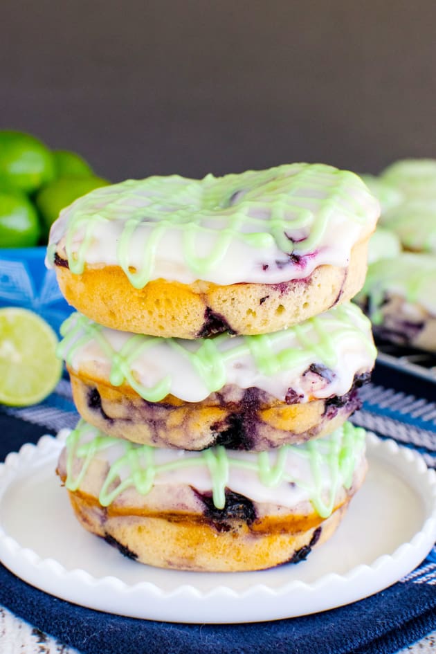 Blueberry Key Lime Donuts Picture