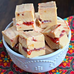 Peanut butter and jelly fudge photo