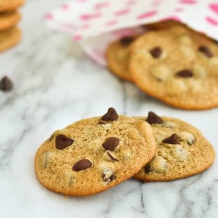Malted chocolate chip cookies photo