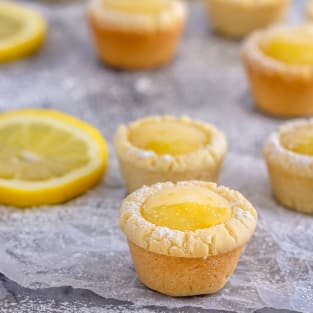 Lemon sugar cookie cups photo