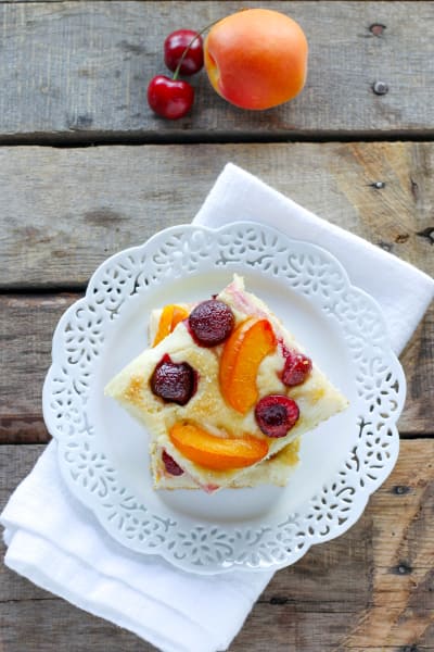 Fruit focaccia