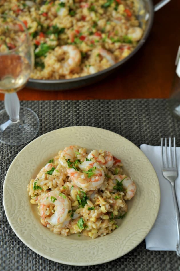 Shrimp Orzo Risotto Food Fanatic