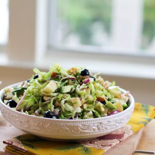 Shaved brussels sprouts salad photo