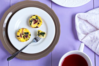 Mini Quiches with Spinach, Bacon and Parmesan: Perfect for Brunch