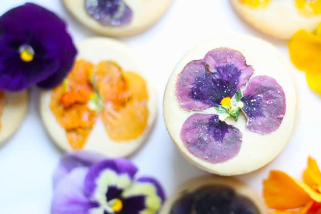 File 6 - Orange Cookies with Edible Flowers
