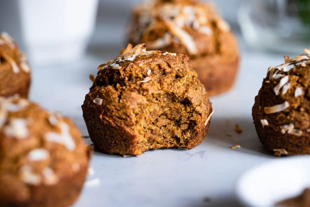 Sugar Free Gluten Free Oatmeal Carrot Muffins with Garam Masala Photo