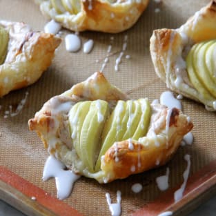 Apple cinnamon danish pastry photo