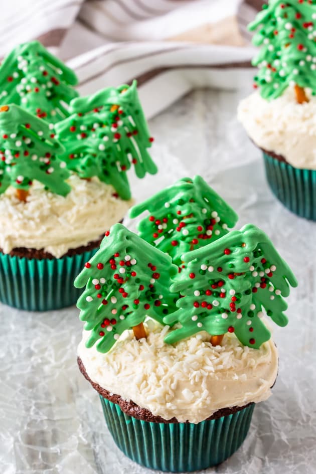 Christmas Tree Cupcakes Picture