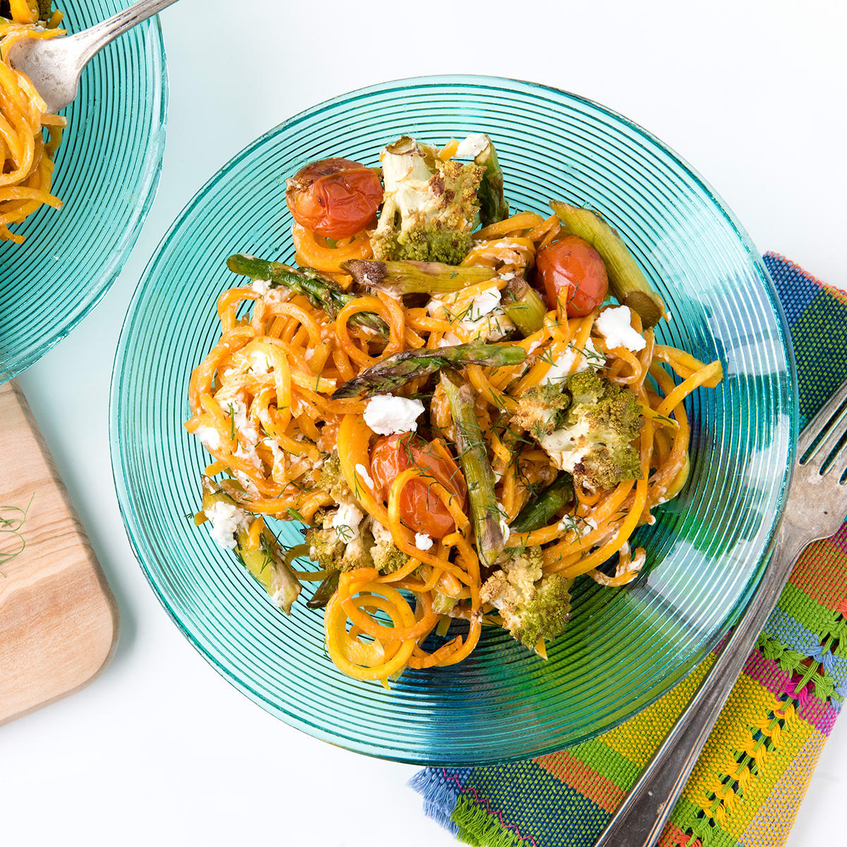 Roasted Spring Vegetables With Butternut Squash Noodles Recipe