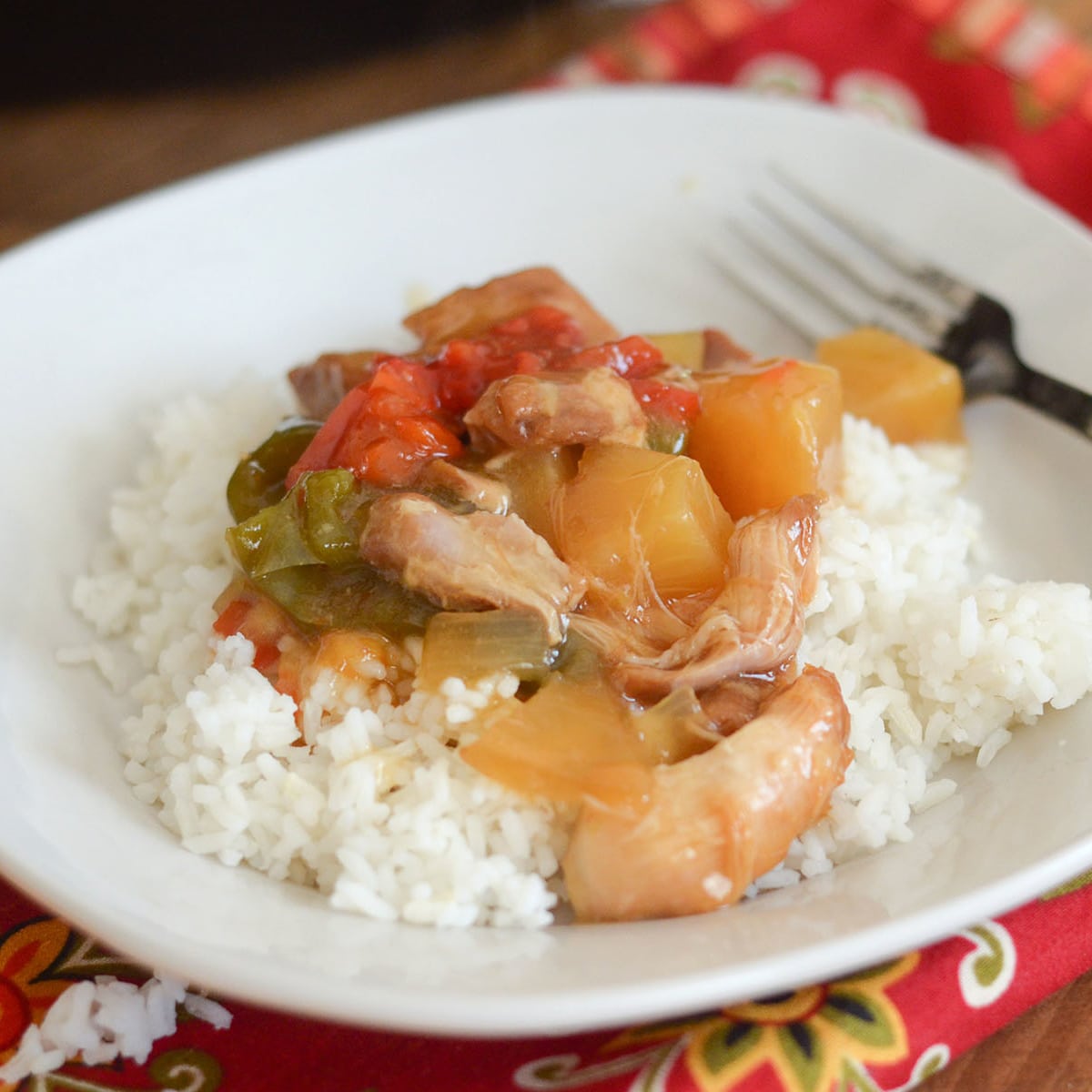 Slow cooker sweet store and sour chicken