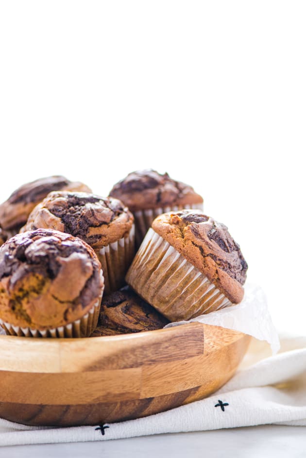 Gluten Free Nutella Swirl Pumpkin Muffins Image